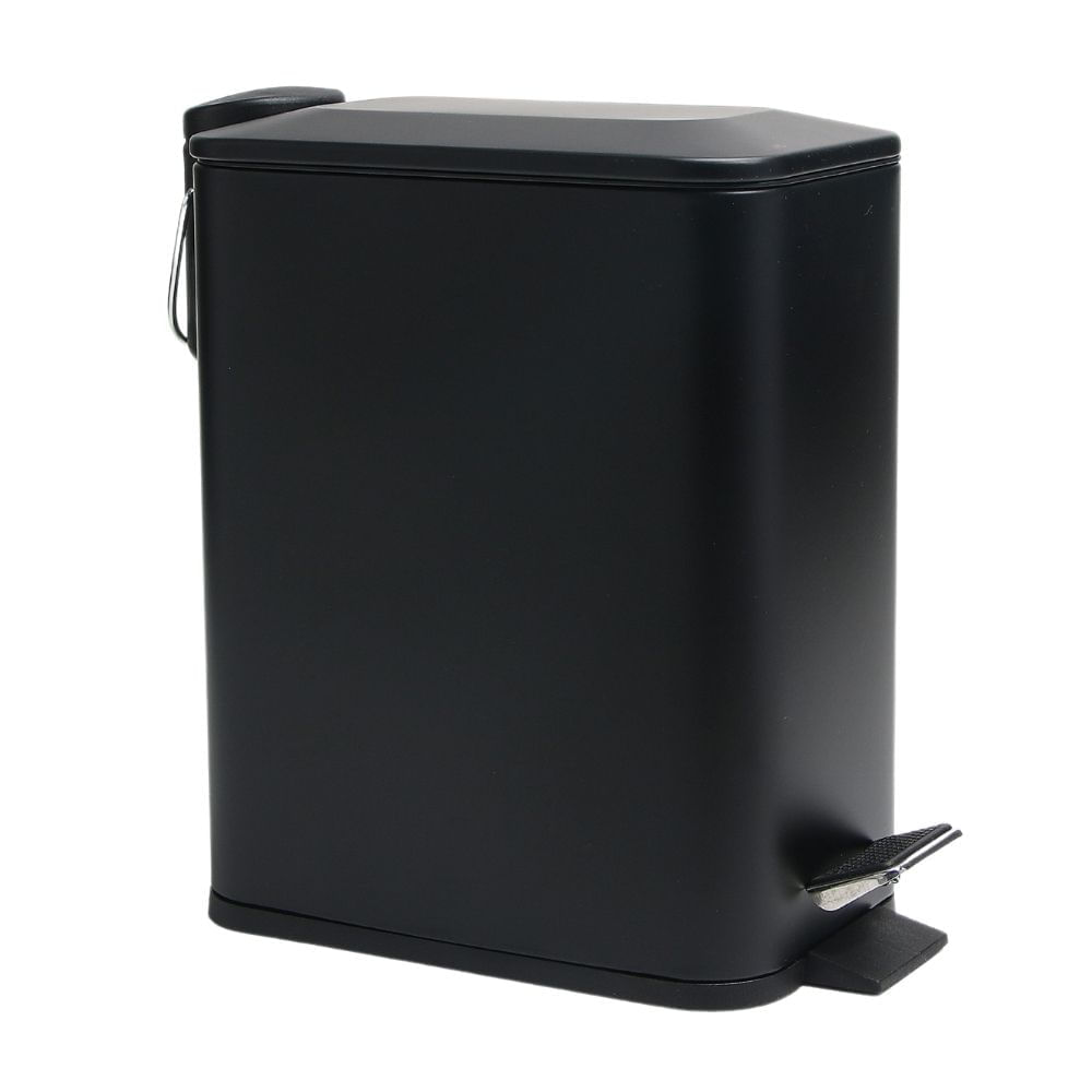 Papelera de Baño Orange Modelo IR0113CAWD Negro Mate con Pedal de 5 litros