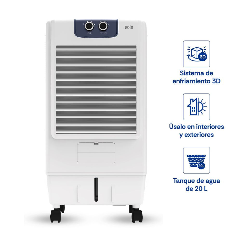 Enfriador de Aire Rapifresco Sole Ultra Cool Pro Blanco de 20L Enfriador de Aire Rapifresco Sole Ultra Cool Pro Blanco de 20L