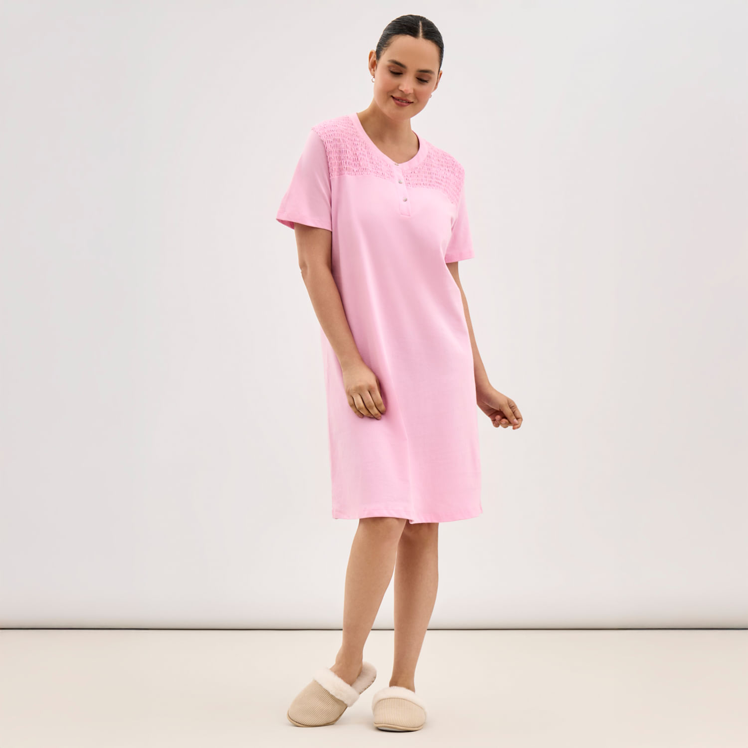 Camisa De Dormir Mujer Zafin Panal