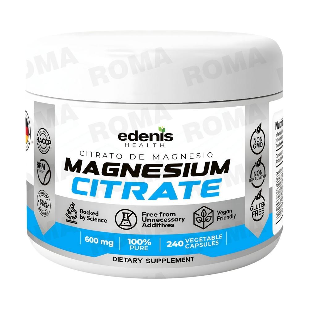 CITRATO DE MAGNESIO 240 CÁPSULAS EDENIS HEALTH