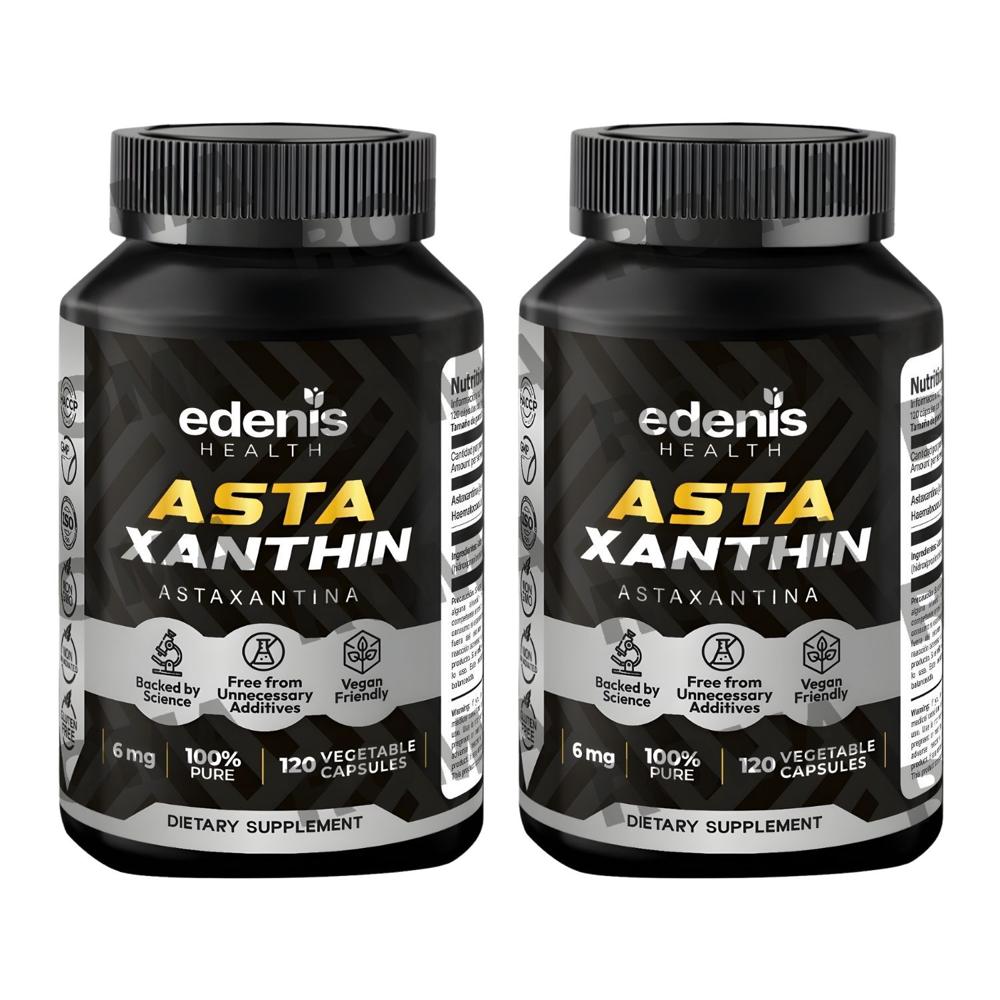 PACK 2 ASTAXANTINA 120 CÁPSULAS EDENIS HEALTH