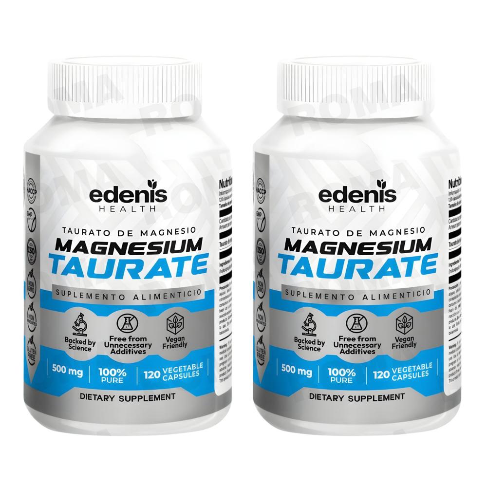 PACK 2 TAURATO DE MAGNESIO 120 CÁPSULAS EDENIS HEALTH