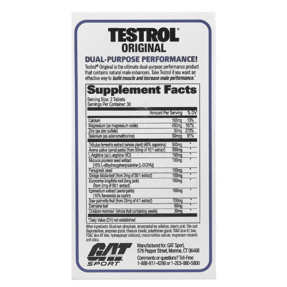 TESTROL ORIGINAL 60 TABLETAS - STRAPS - GAT SPORT | Oechsle - Oechsle