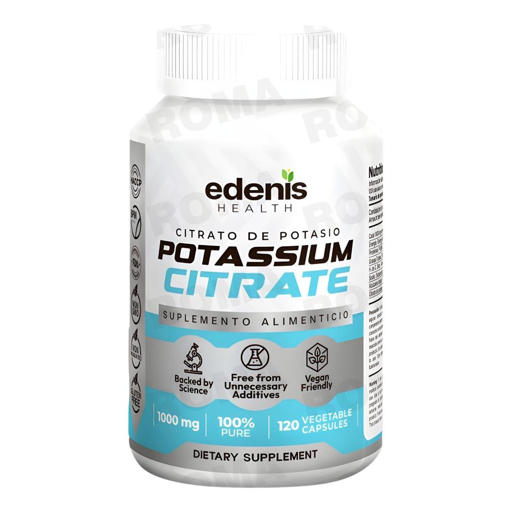 CITRATO DE POTASIO 120 CÁPSULAS EDENIS HEALTH