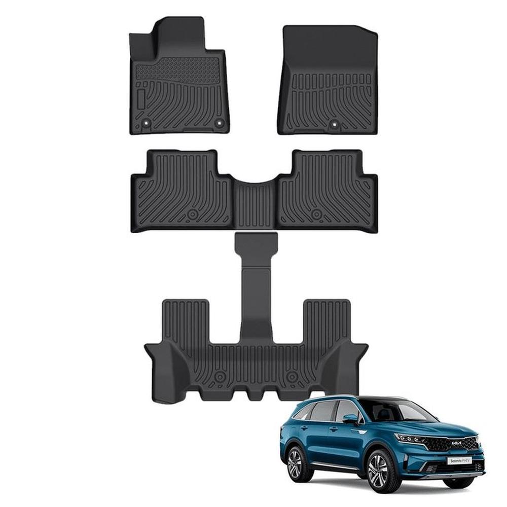 PROTECTOR PISO 5D TPE KIA SORENTO 3 FILAS 2022-2023 PROTECTOR PISO 5D TPE KIA SORENTO 3 FILAS 2022-2023
