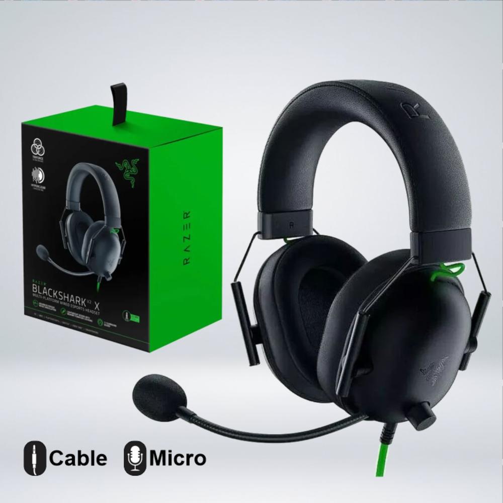 AUDIFONO GAMER BLACKSHARK V2 X MULTIPLATAFORMA SONIDO ENVOLVENTE 7.1 NEGRO