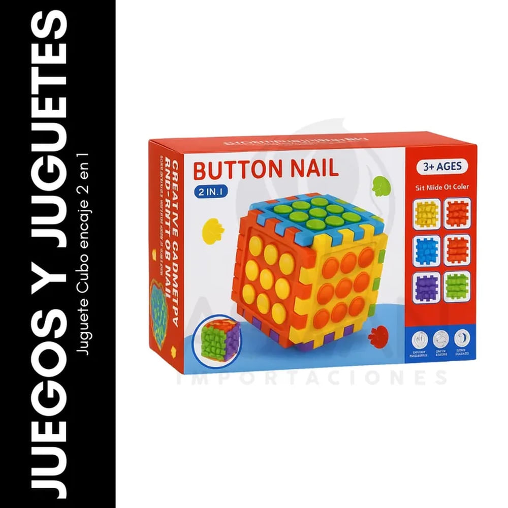 Juguete Cubo encaje 2 en 1 Multicolor Juguete Cubo encaje 2 en 1 Multicolor