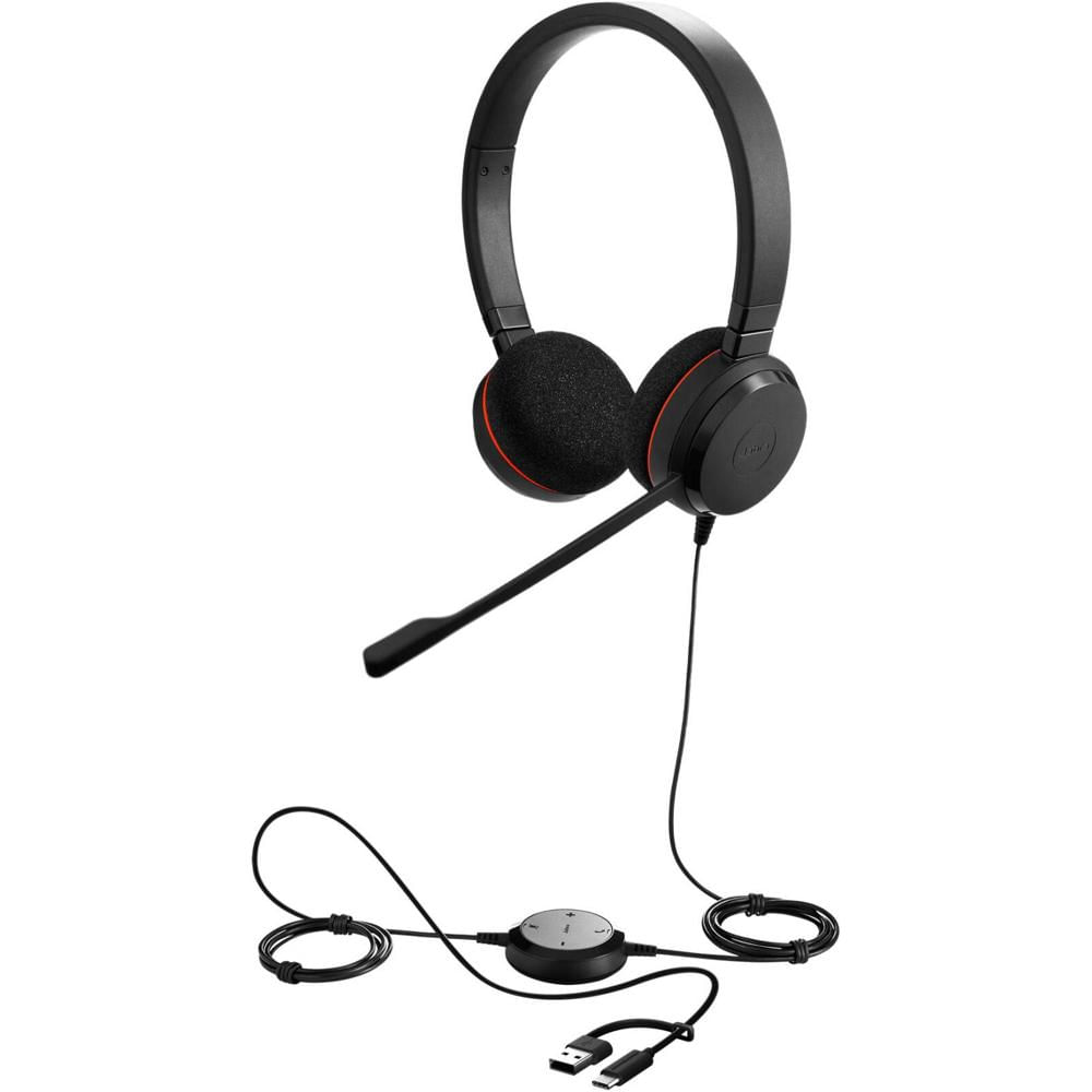 Auriculares Profesionales Jabra Evolve 20 Wired USB-C y USB-A MS Stereo - 4999-823-169