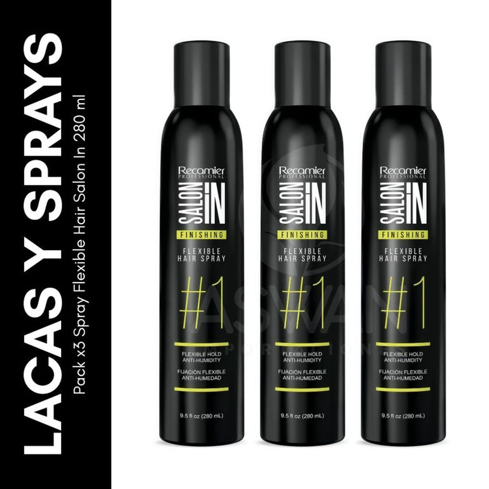 Pack x3 Spray Flexible Hair Salon In 280 ml Pack x3 Spray Flexible Hair Salon In 280 ml