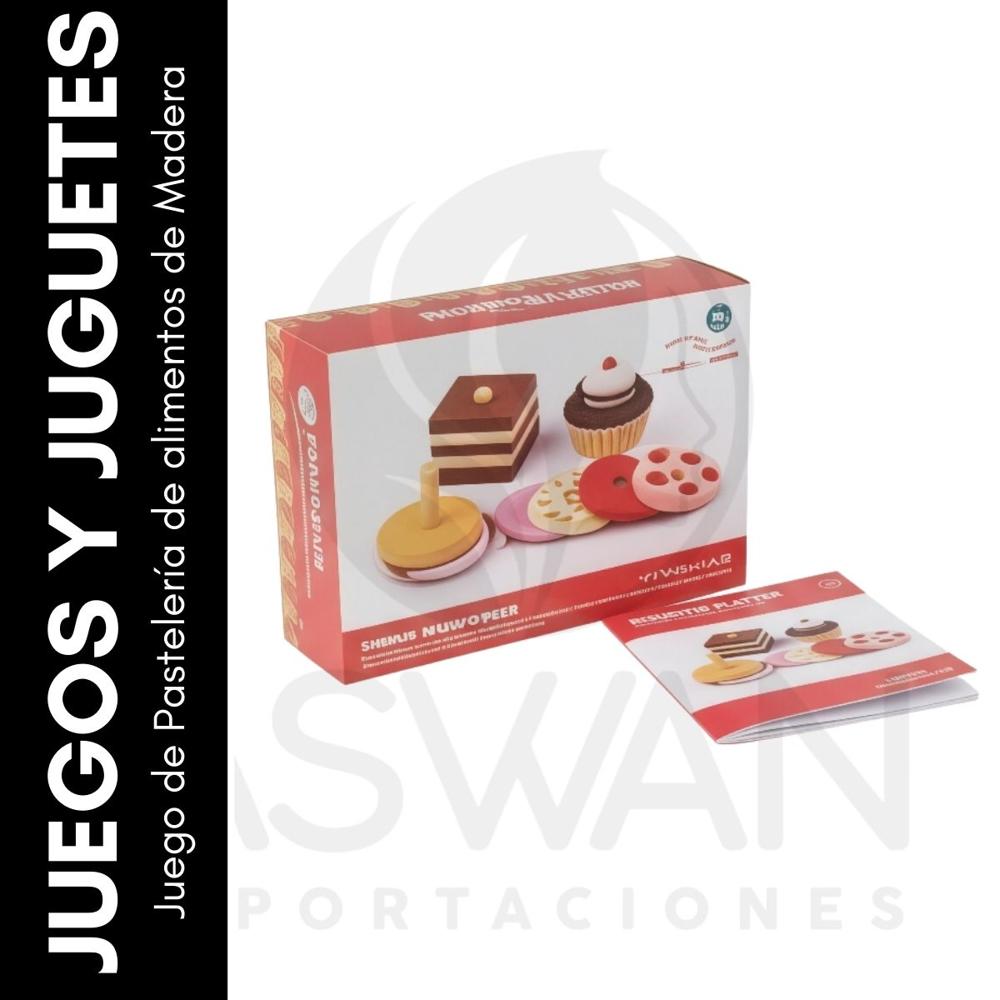 Juego de Pastelería de alimentos de Madera Juego de Pastelería de alimentos de Madera