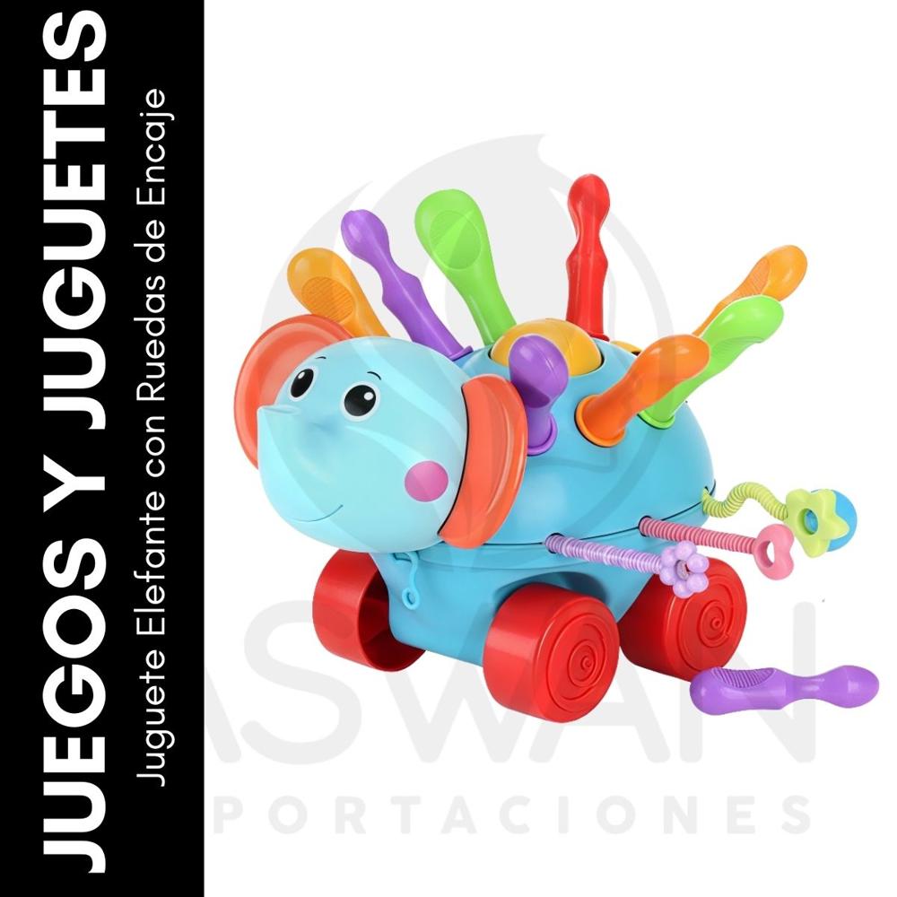Juguete Elefante con Ruedas de Encaje Juguete Elefante con Ruedas de Encaje