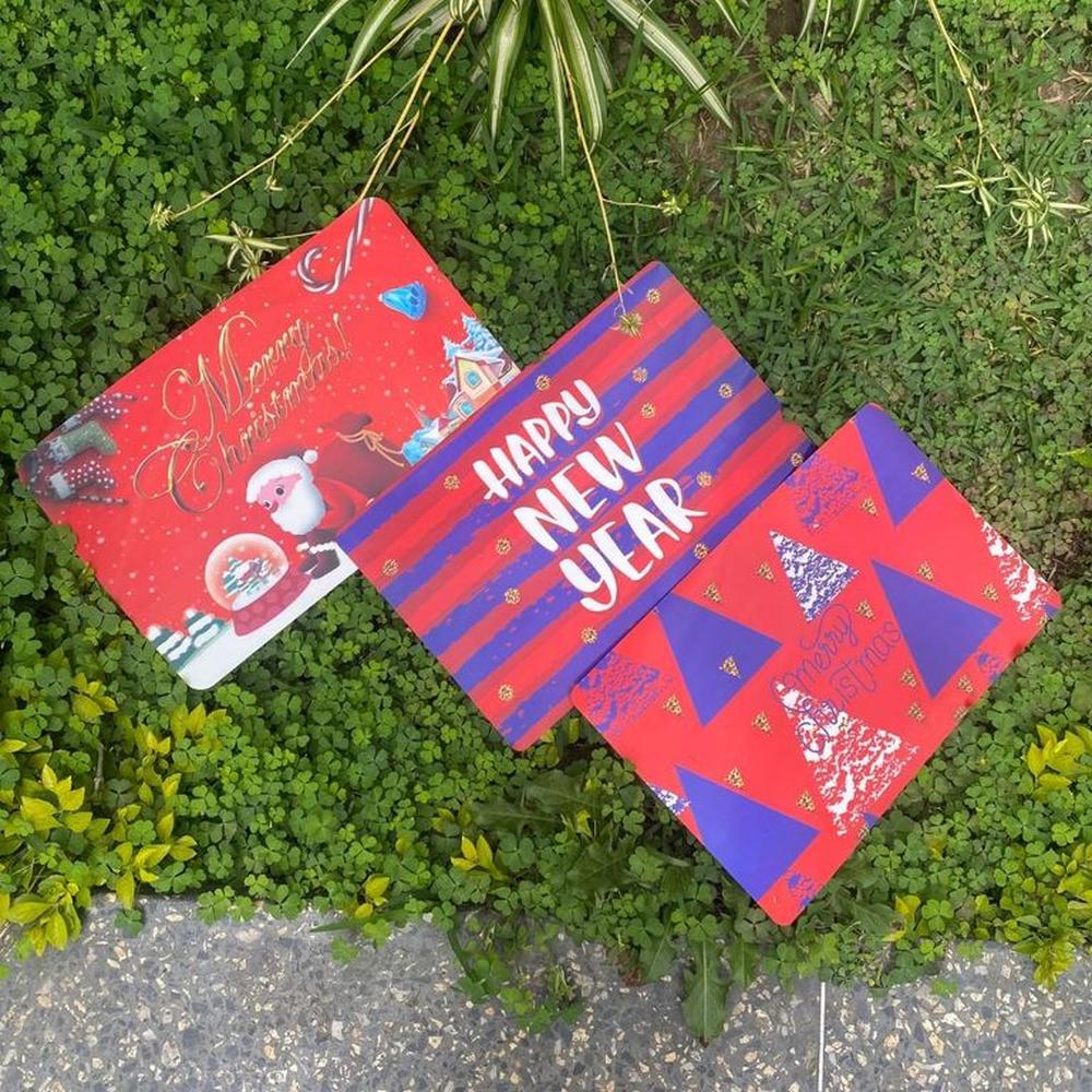 Individual Temáticos Navideños  Merry Christmas 3D Modelo Triangle