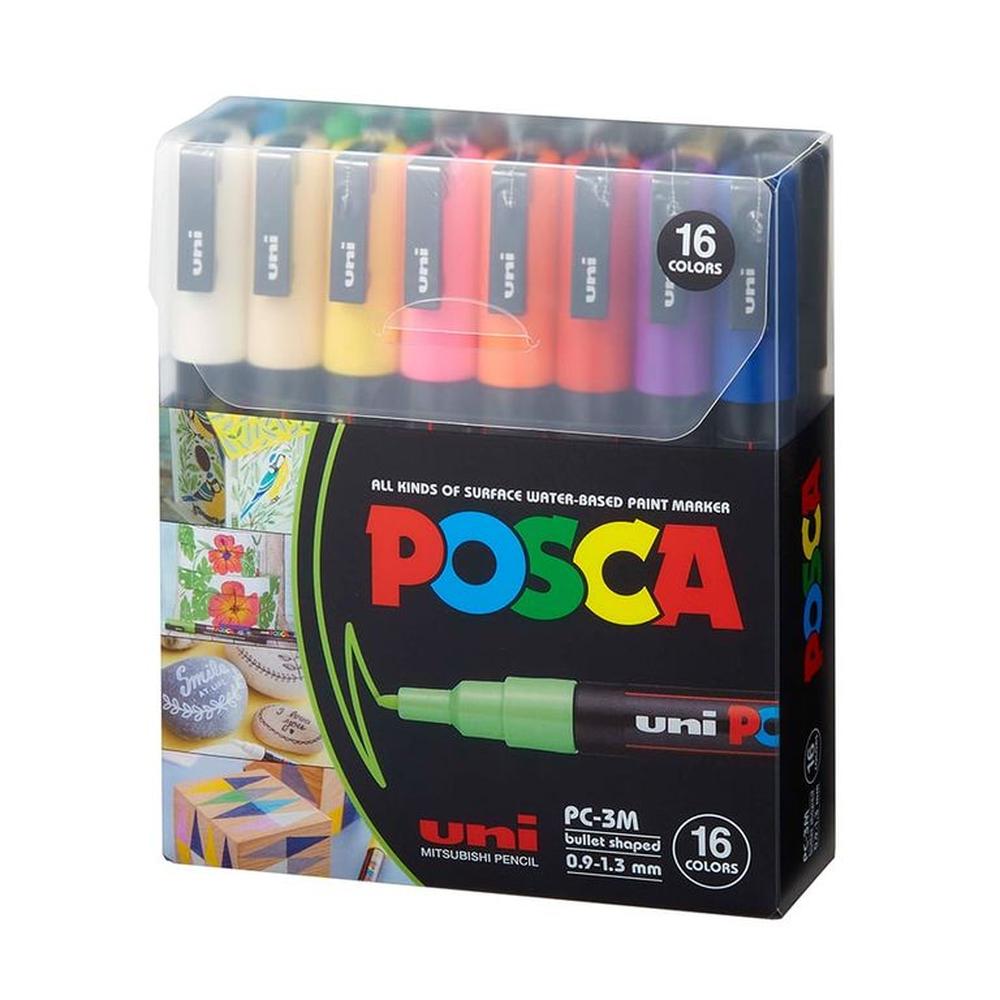 POSCA Pack PC-3M 16C Básico Nueva Presentación X16