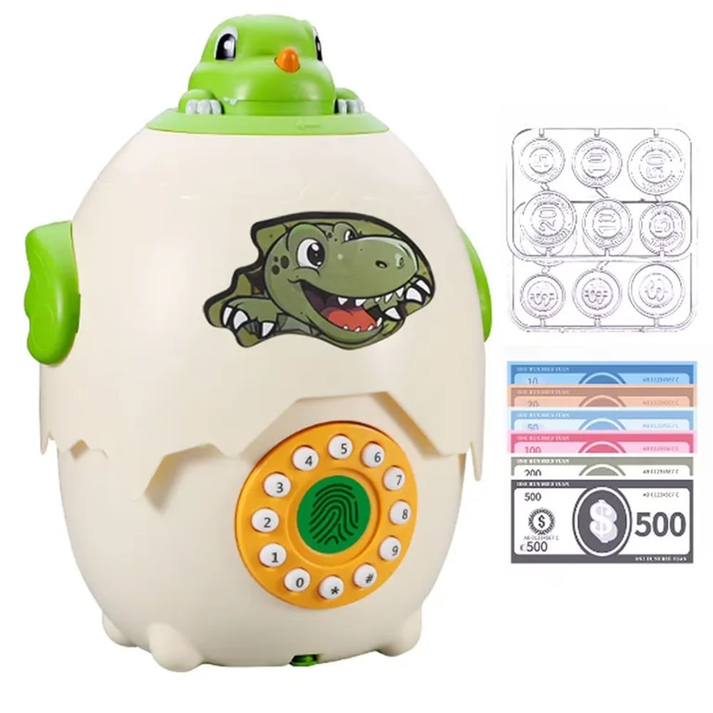 Monedero Dinosaur Piggy Bank Crema Monedero Dinosaur Piggy Bank Crema