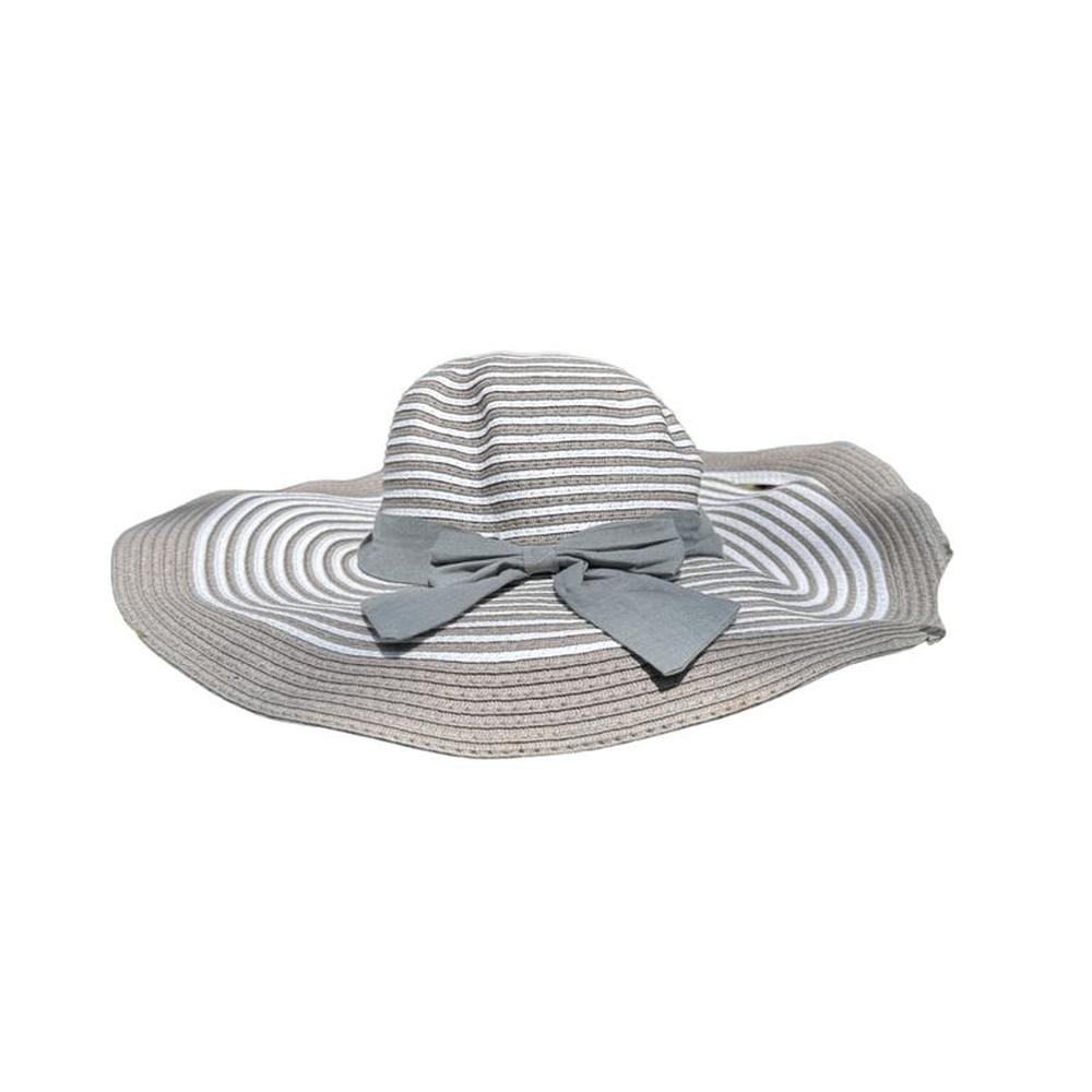 Sombrero de Playa Verano para Mujer Oasis Ajustable - Gris
