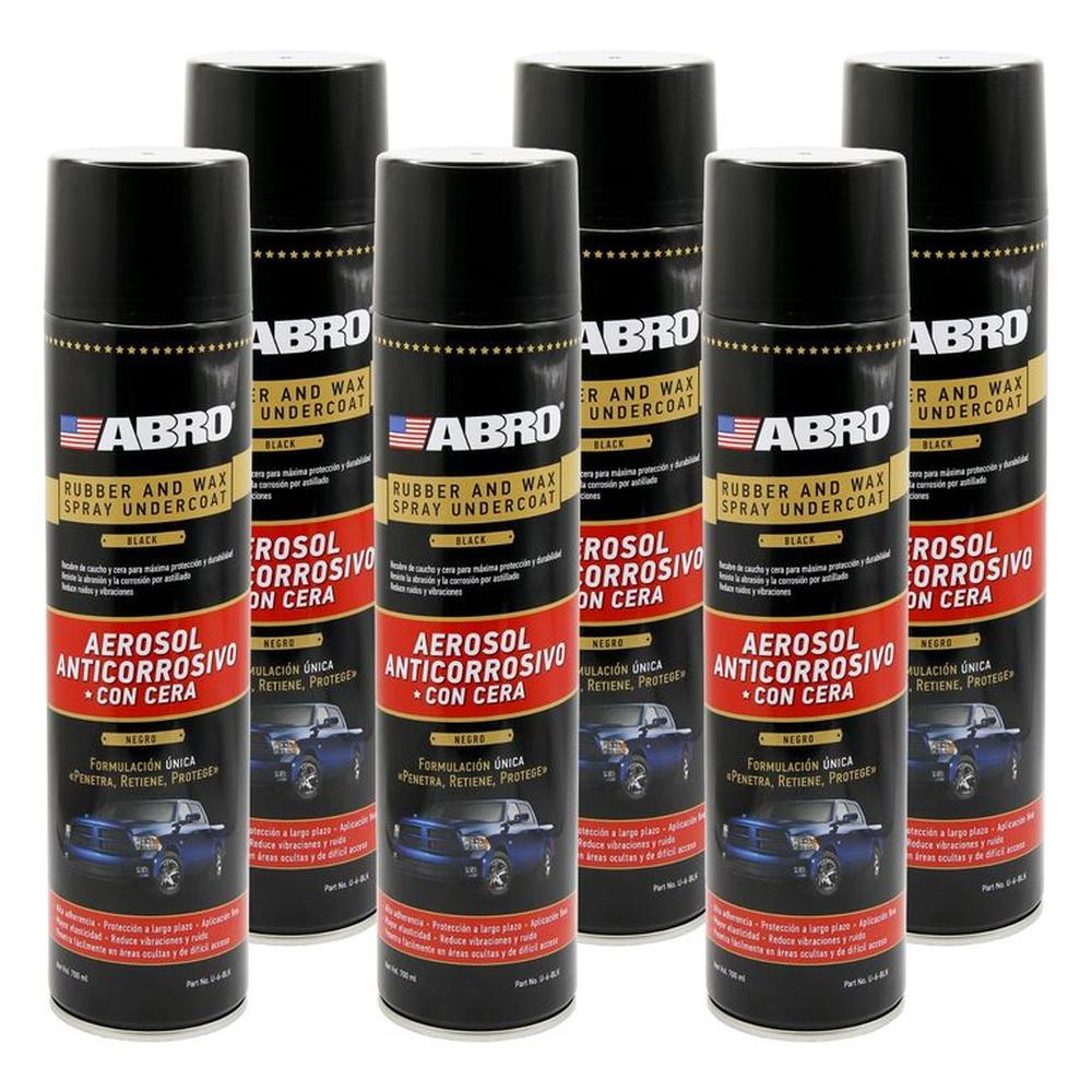 ABRO Undercoating Protector de Chasis en Spray U-60 Pack x6