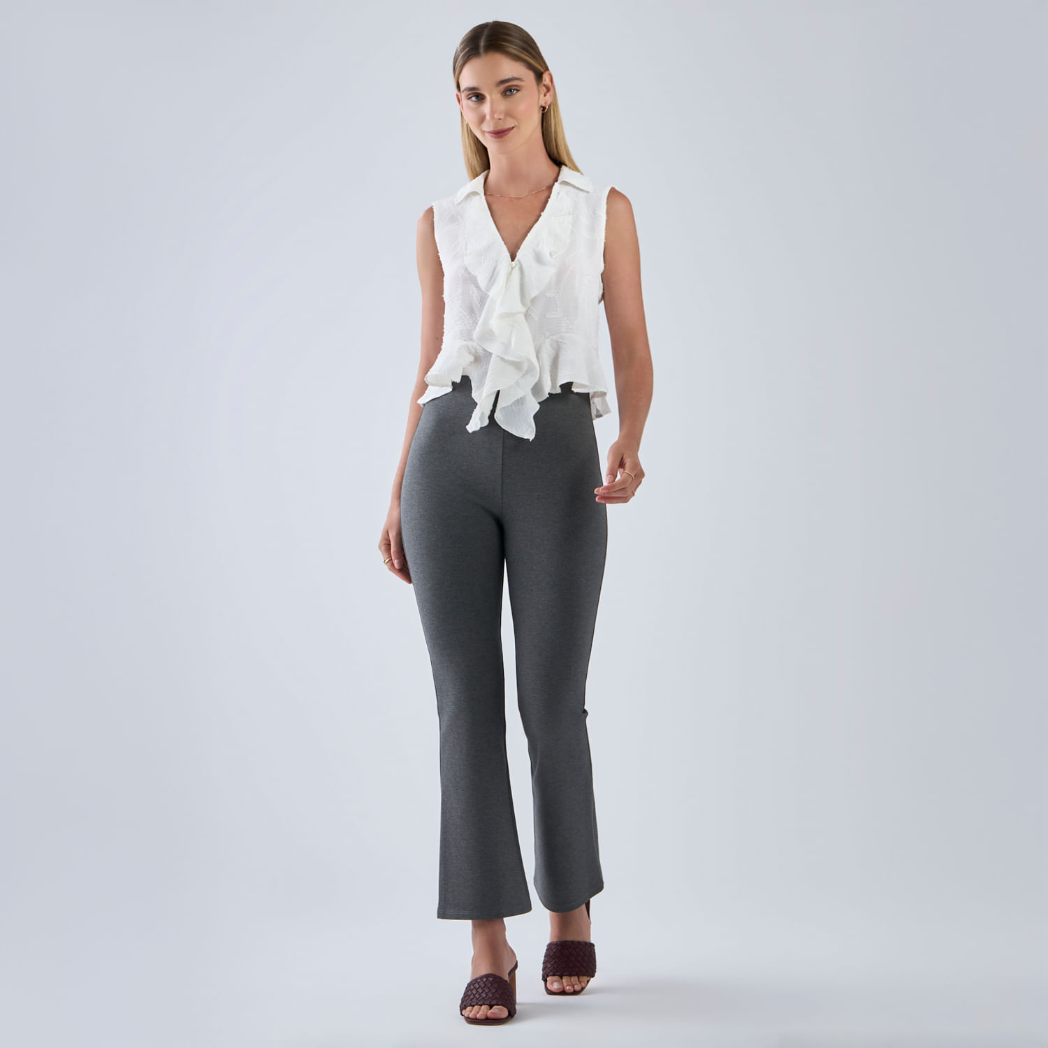Pantalón Mujer Malabar Ponti