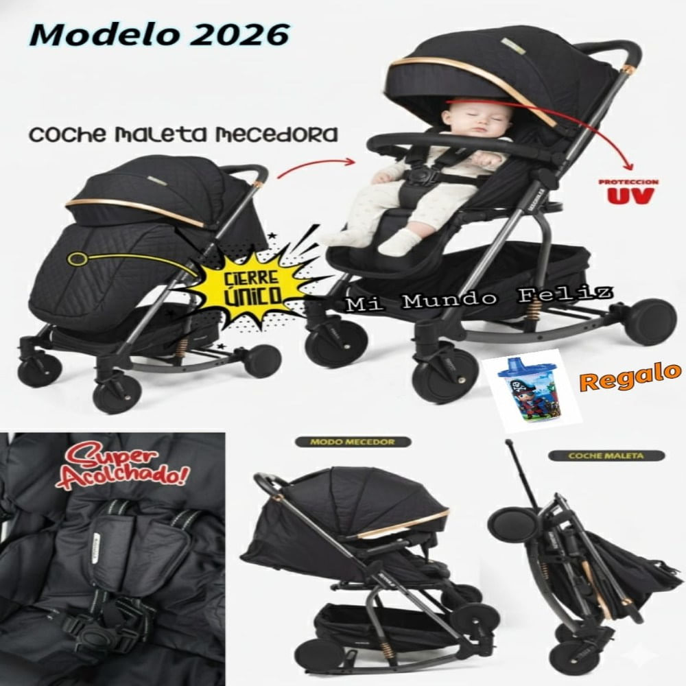 Coche Cuna para Bebe Funcion Mecedora Golden Coche Cuna para Bebe Funcion Mecedora Golden