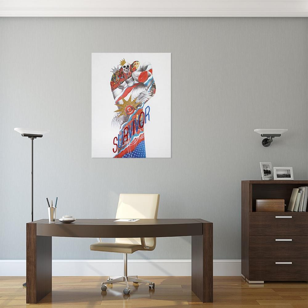 CUADRO LED NEON SURVIVOR