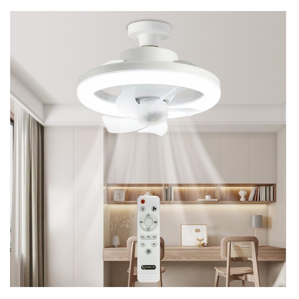 Bombillo Led con Ventilador y Control Remoto