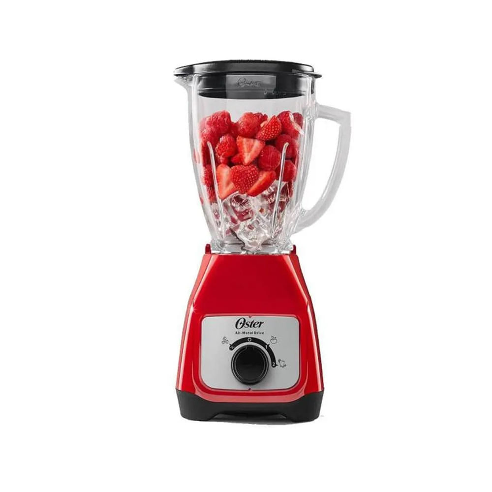 LICUADORA OSTER BLSTKAG-RRD-053 550W VASO DE VIDRIO 1.5L 2 VELOCIDADES