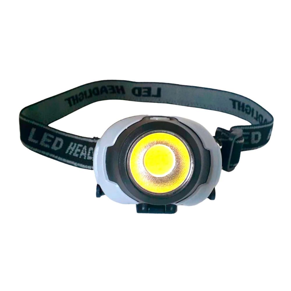 Linterna Frontal de Cabeza 1 LED 3W – 3 Modos, a Pilas Plomo