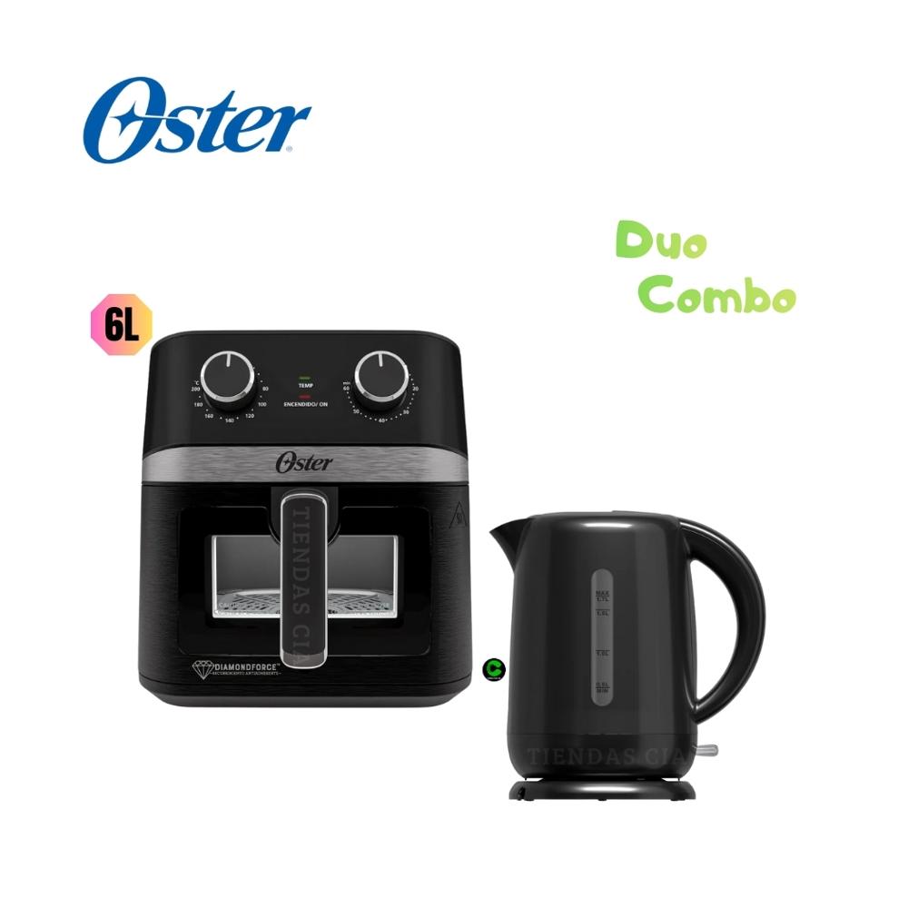 Combo Oster Freidora de Aire CKSTAF60WMDF y Hervidor BVSTKT3101