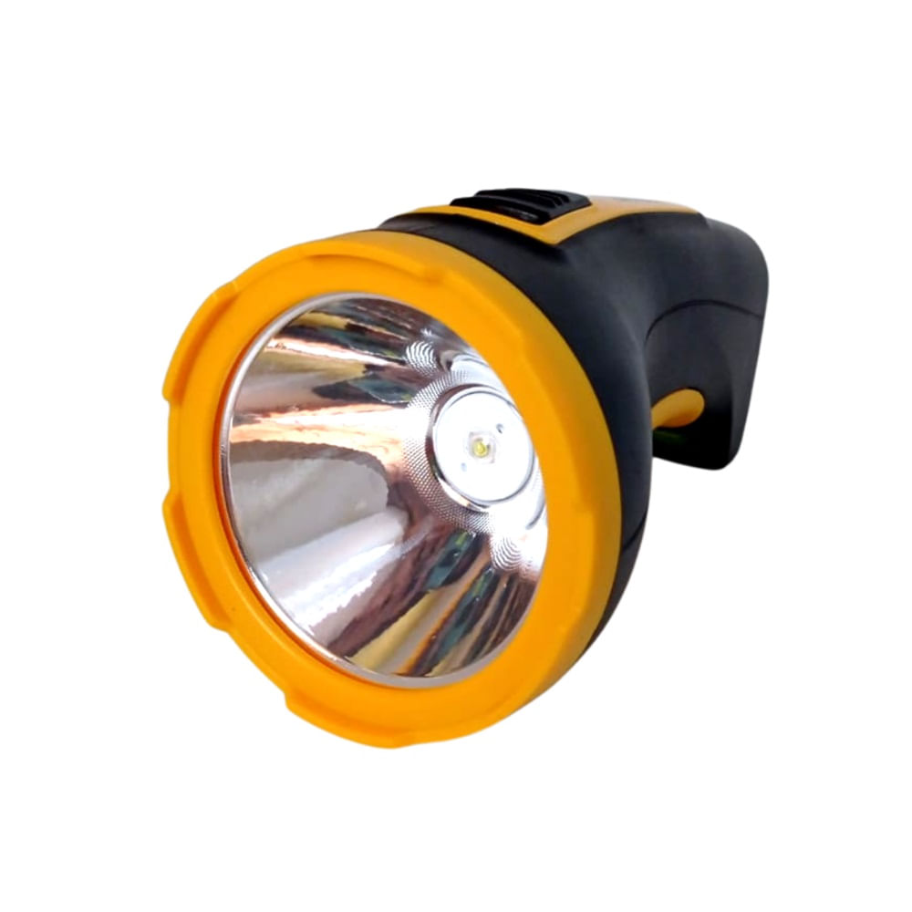 Linterna Recargable 5W de Alta Potencia 1 LED – Cafini CN-1820 Amarilla