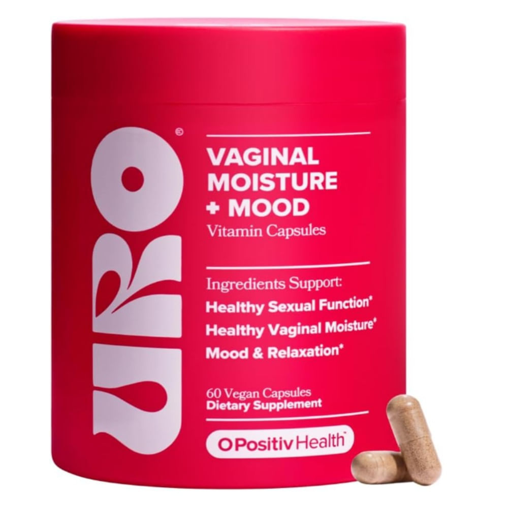 URO Humedad Vaginal y Estado de Ánimo: Con Ashwagandha, Ginkgo y GABA - 60 Cápsulas