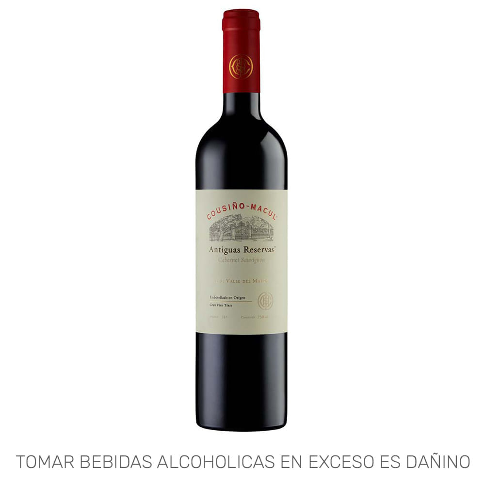 Vino Tinto COUSIÑO MACUL Antiguas Reservas Cabernet Sauvignon Botella 750ml