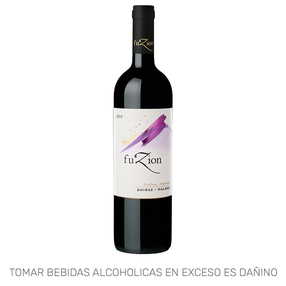 Vino Tinto FUZION Shiraz Malbec Botella 750ml