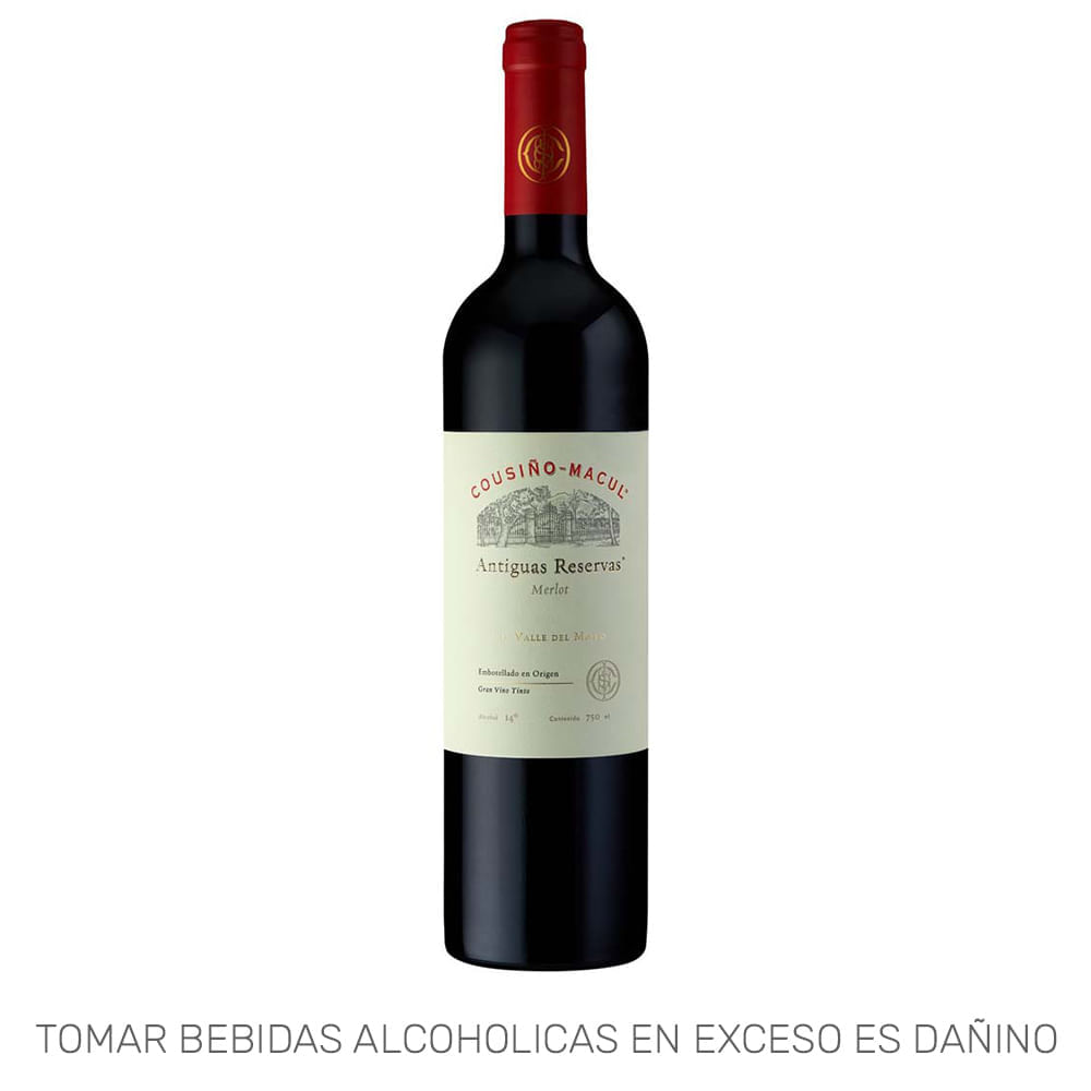 Vino Tinto COUSIÑO MACUL Antiguas Reservas Merlot Botella 750ml