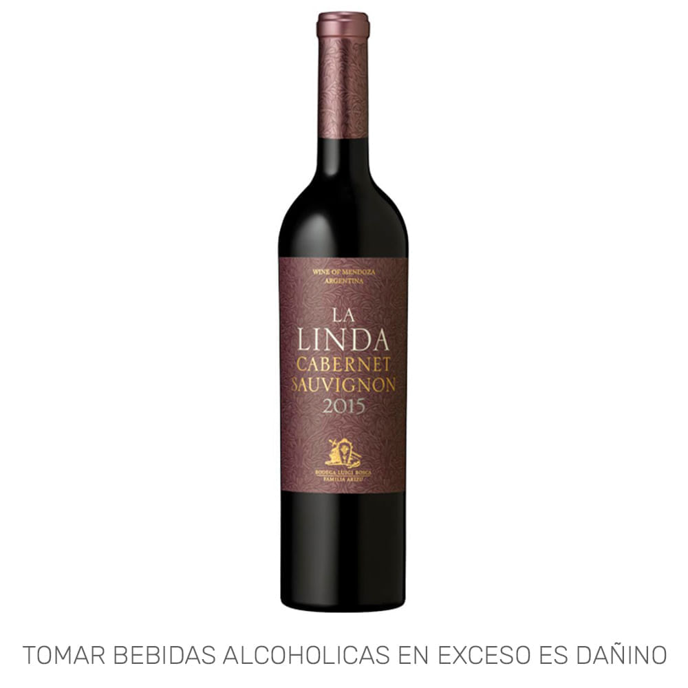 Vino Tinto LA LINDA Cabernet Sauvignon Botella 750ml Vino Tinto LA LINDA Cabernet Sauvignon Botella 750ml