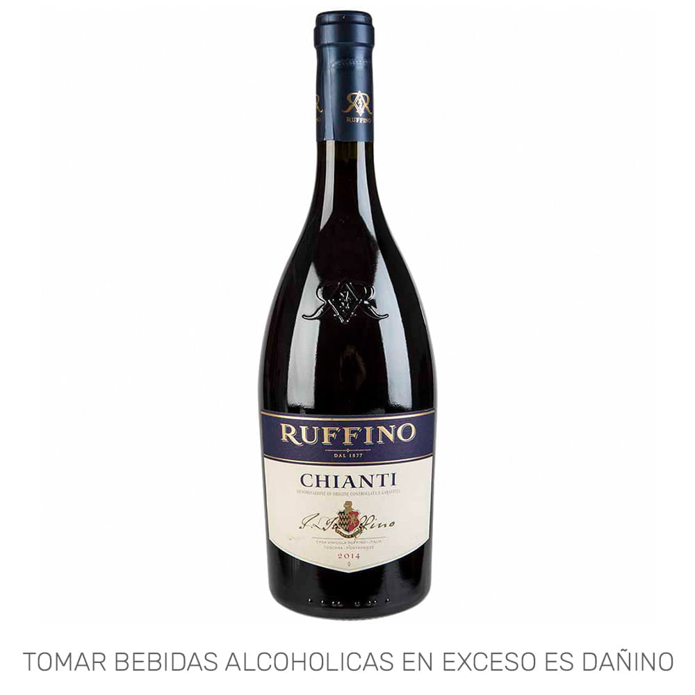 Vino Tinto RUFFINO Chianti Italiano Botella 750ml