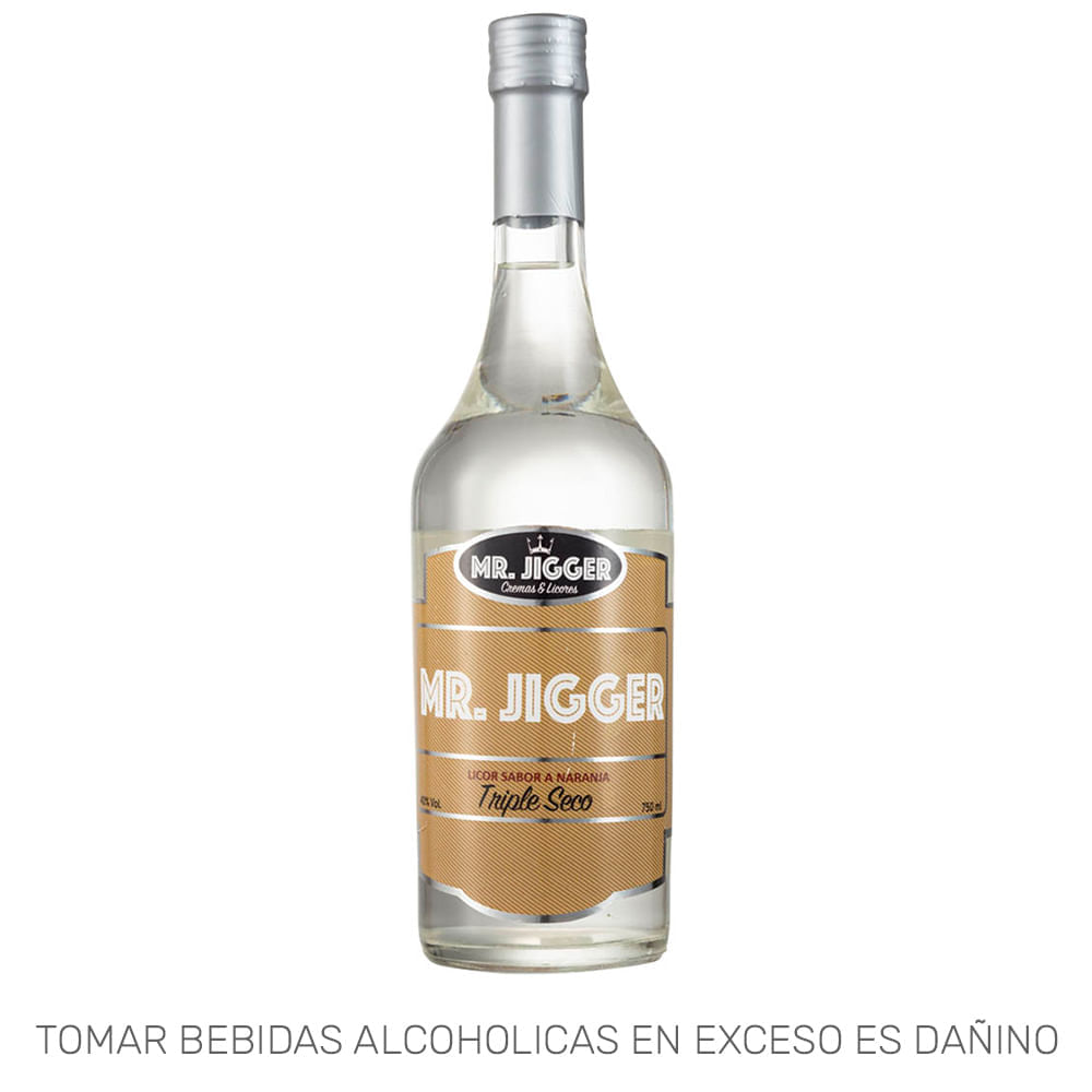 Licor MR JIGGER Triple Sec Botella 750ml Licor MR JIGGER Triple Sec Botella 750ml