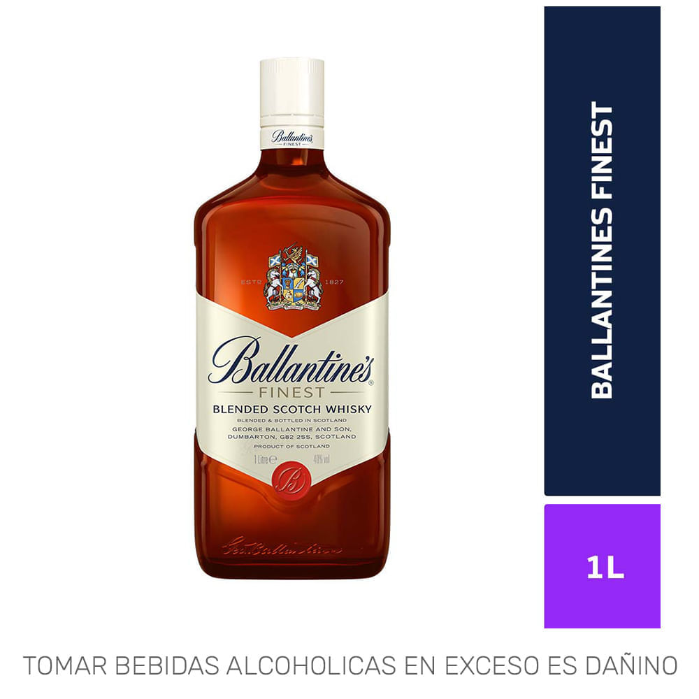 Whisky BALLANTINE'S Finest Botella 1L Whisky BALLANTINE'S Finest Botella 1L