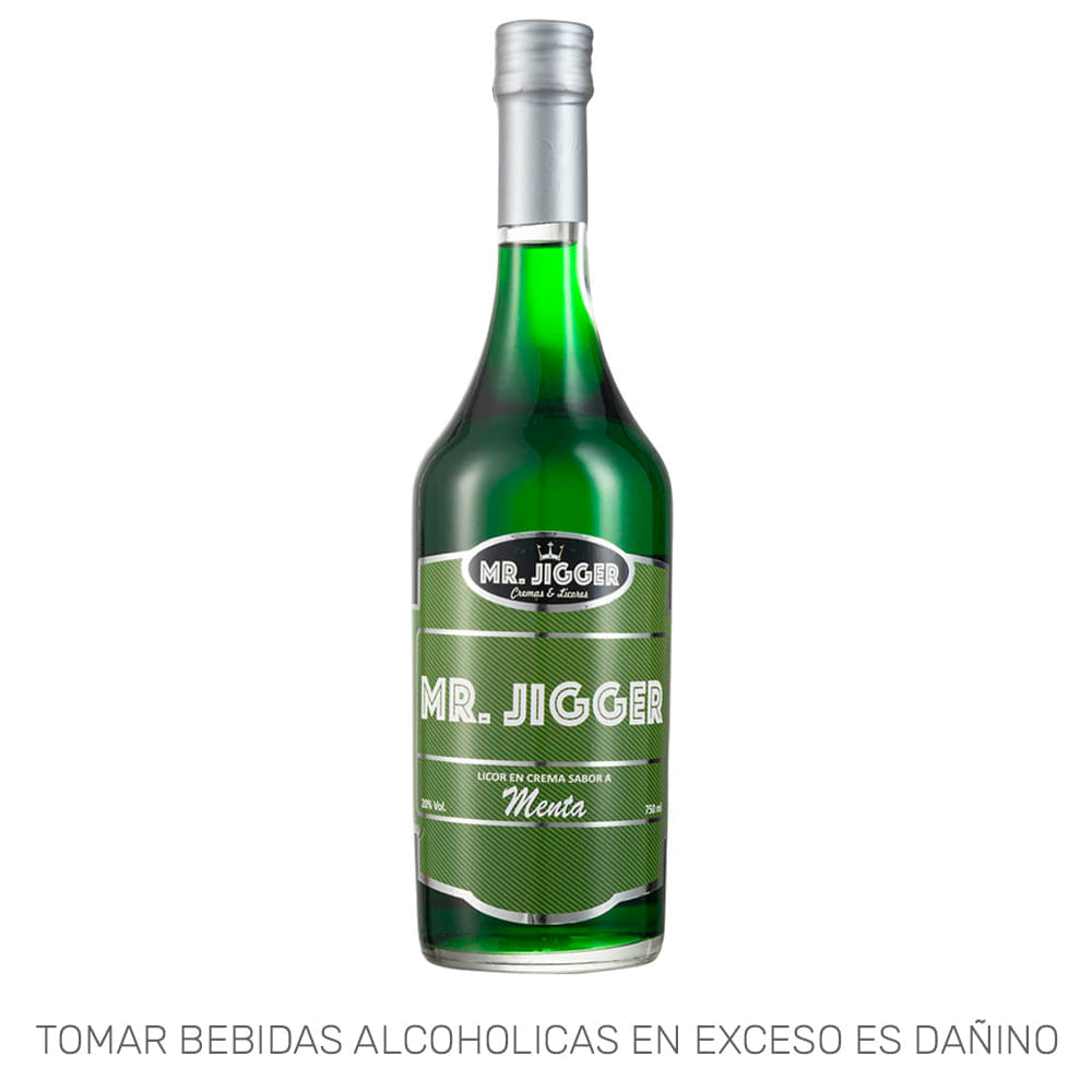 Licor MR JIGGER Menta Botella 750ml Licor MR JIGGER Menta Botella 750ml