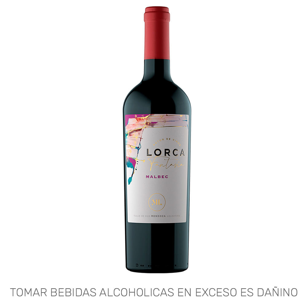 Vino Tinto MAURICIO LORCA Fantasía Malbec Botella 750ml Vino Tinto MAURICIO LORCA Fantasía Malbec Botella 750ml