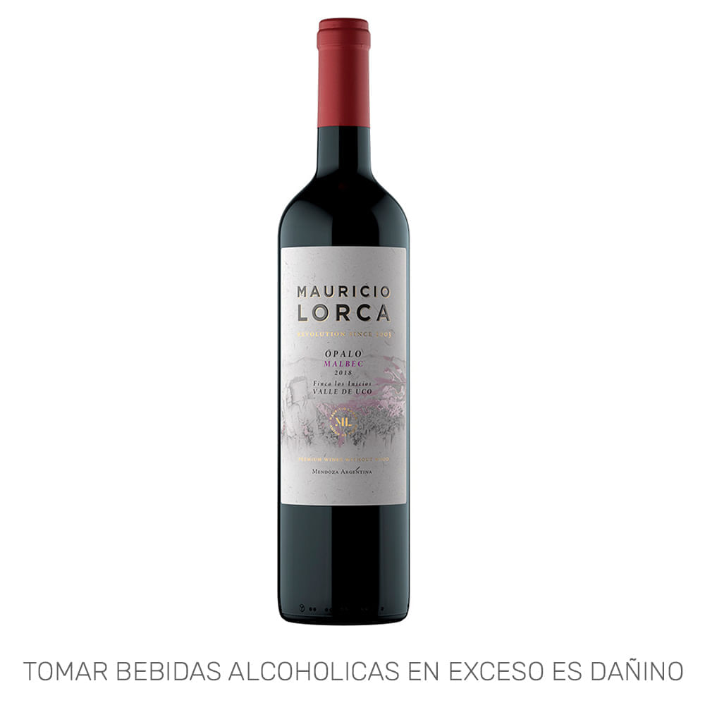 Vino Tinto MAURICIO LORCA Opalo Malbec Botella 750ml