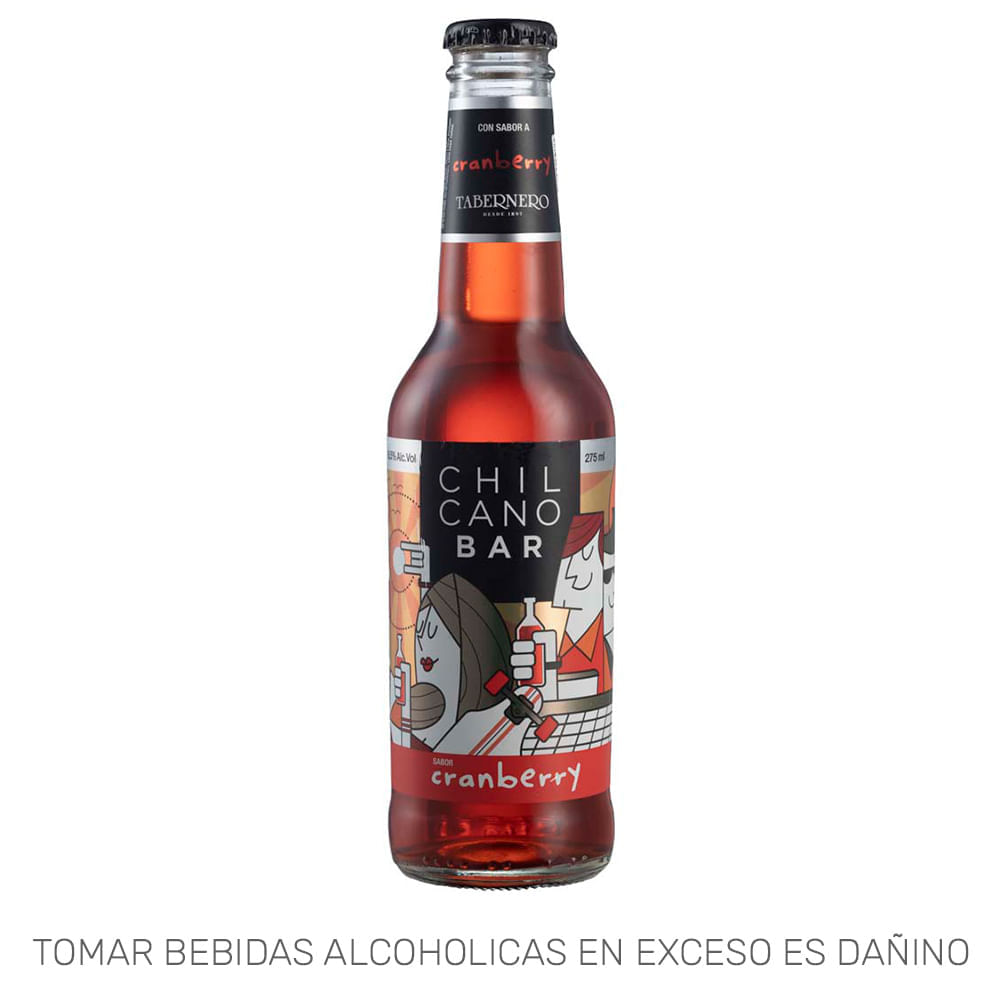 Bebida Alcohólica TABERNERO Bar Cranberry Botella 275ml