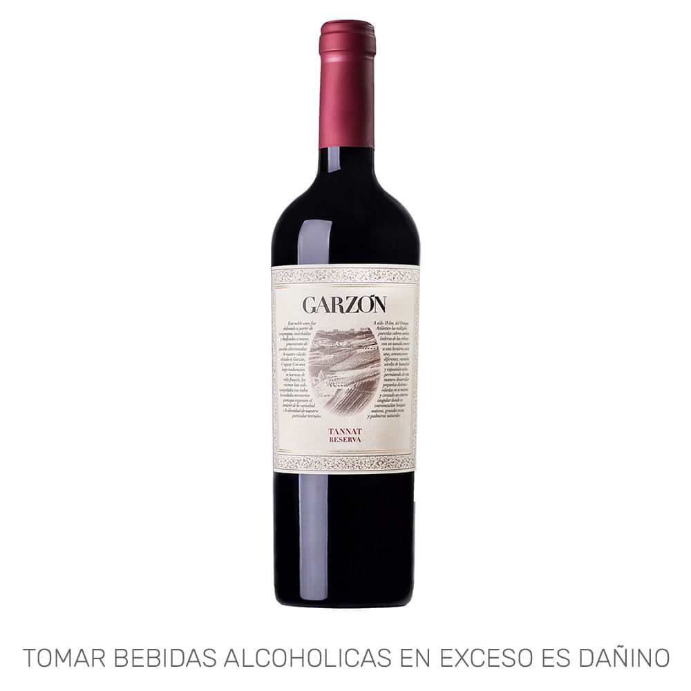 Vino Tinto GARZÓN Reserva Tannat Botella 750ml