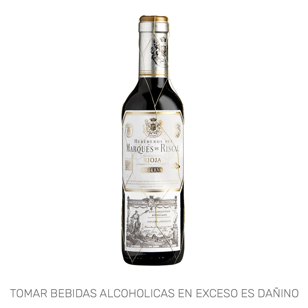 Vino Tinto MARQUÉS DE RISCAL Reserva Botella 375ml