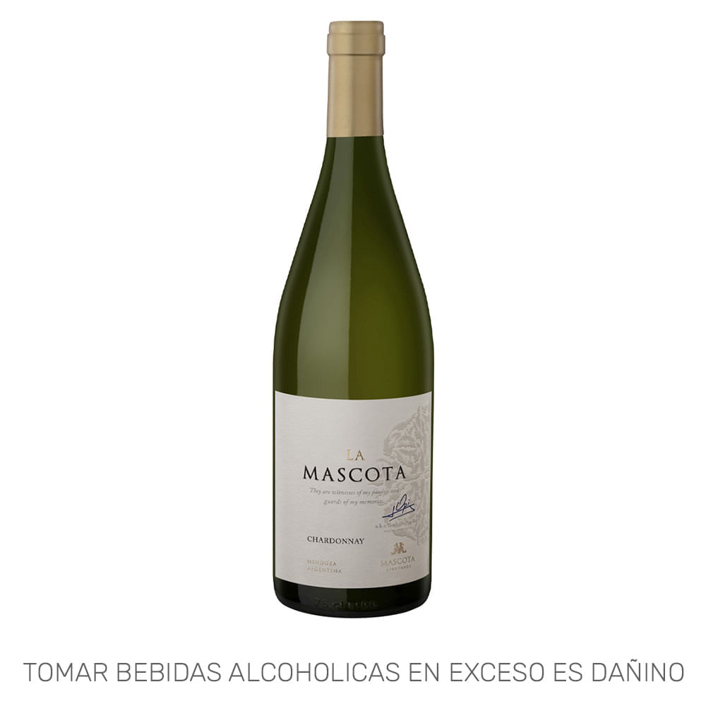 Vino Blanco LA MASCOTA Chardonnay Botella 750ml