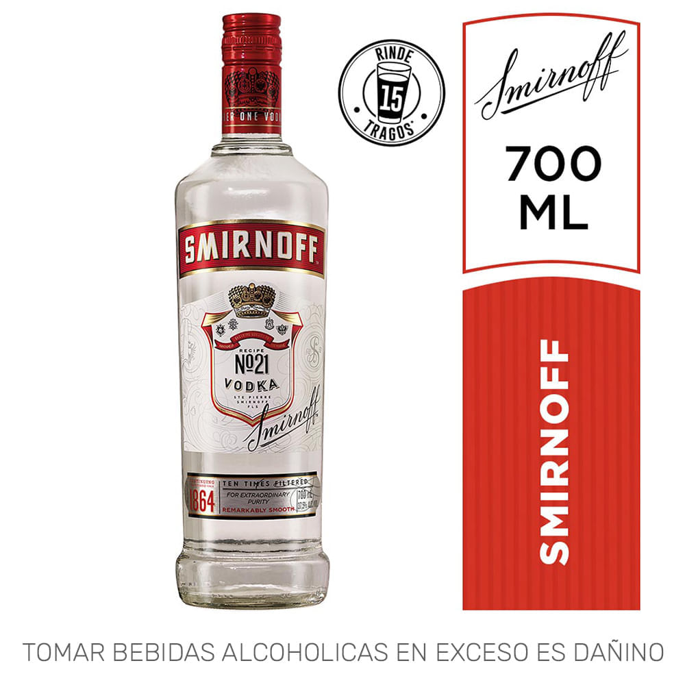 Vodka SMIRNOFF N°21 Botella 700ml Vodka SMIRNOFF N°21 Botella 700ml