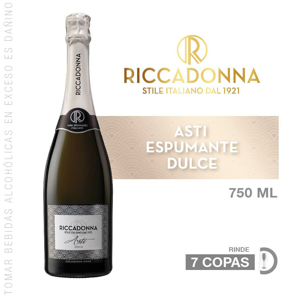 Espumante RICCADONNA Asti Botella 750ml