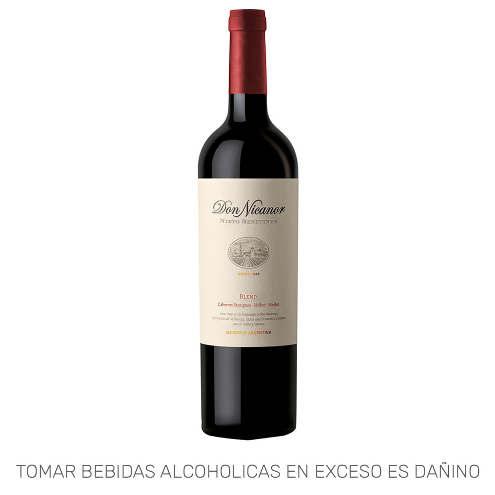 Vino Tinto DON NICANOR Nieto Senetiner Blend Botella 750ml Vino Tinto DON NICANOR Nieto Senetiner Blend Botella 750ml