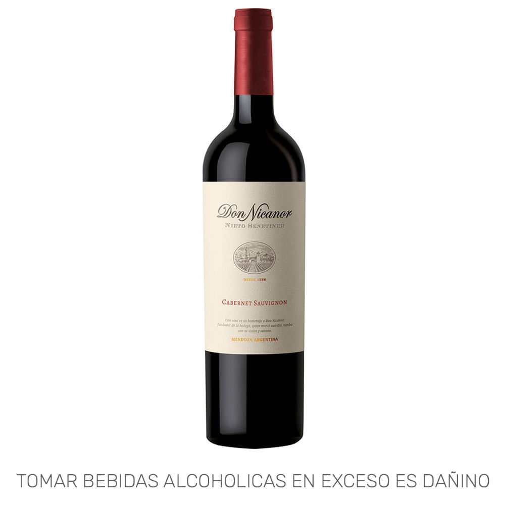 Vino Tinto DON NICANOR Nieto Senetiner Cabernet Sauvignon Botella 750ml