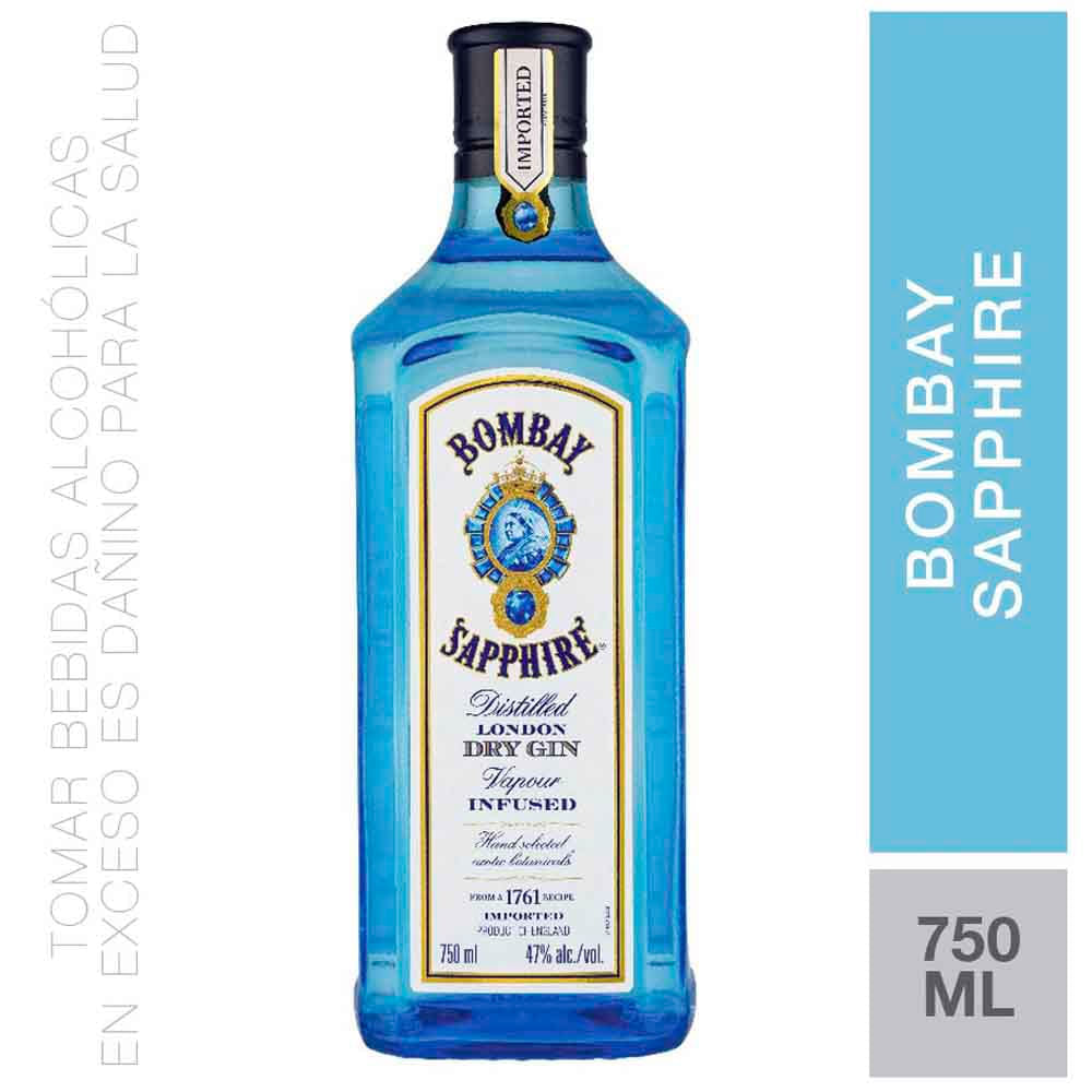 Gin BOMBAY SAPPHIRE London Dry Botella 750ml