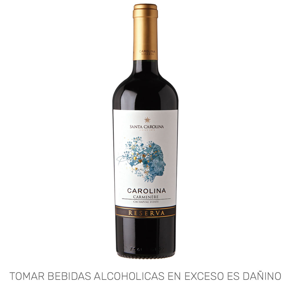 Vino Tinto SANTA CAROLINA Carmenere Reserva Botella 750ml