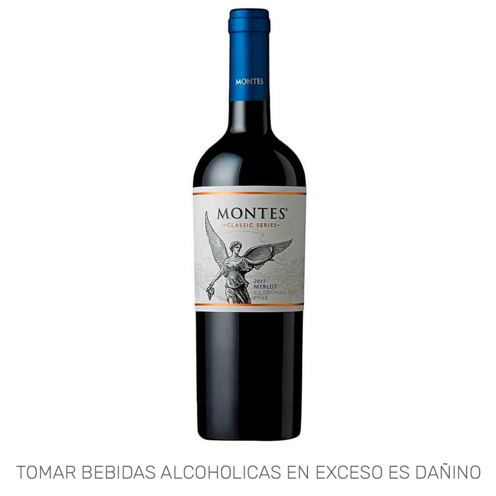 Vino Tinto MONTES Classic Merlot Reserva Botella 750ml